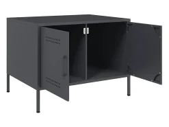 vidaxl Mesa de centro 68x50x50,5 cm aço antracite^ Mesa De Centro
