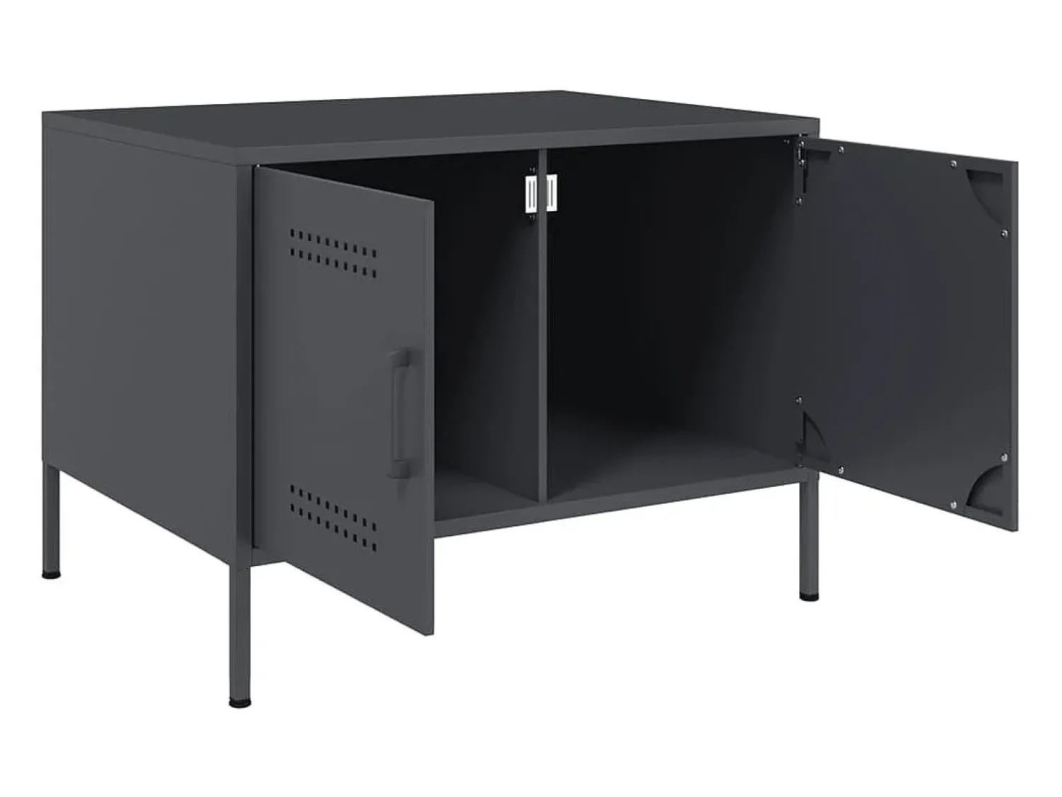 vidaxl Mesa de centro 68x50x50,5 cm aço antracite^ Mesa De Centro