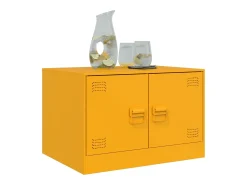 Mesa De Centro* Mesa de centro 67x50x44 cm aço mostarda PT938290 Amarelo