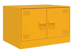 Mesa De Centro* Mesa de centro 67x50x44 cm aço mostarda PT938290 Amarelo