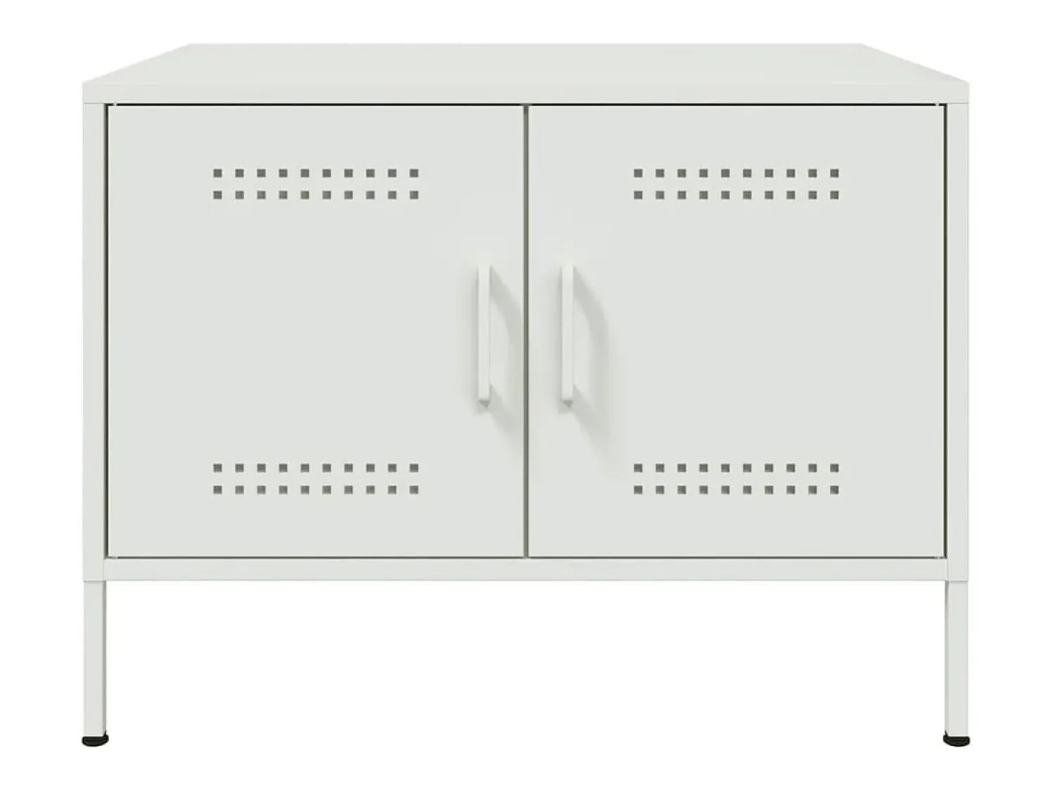 Mesa De Centro| Mesa de centro 68x50x50,5 cm aço PT871245 Branco