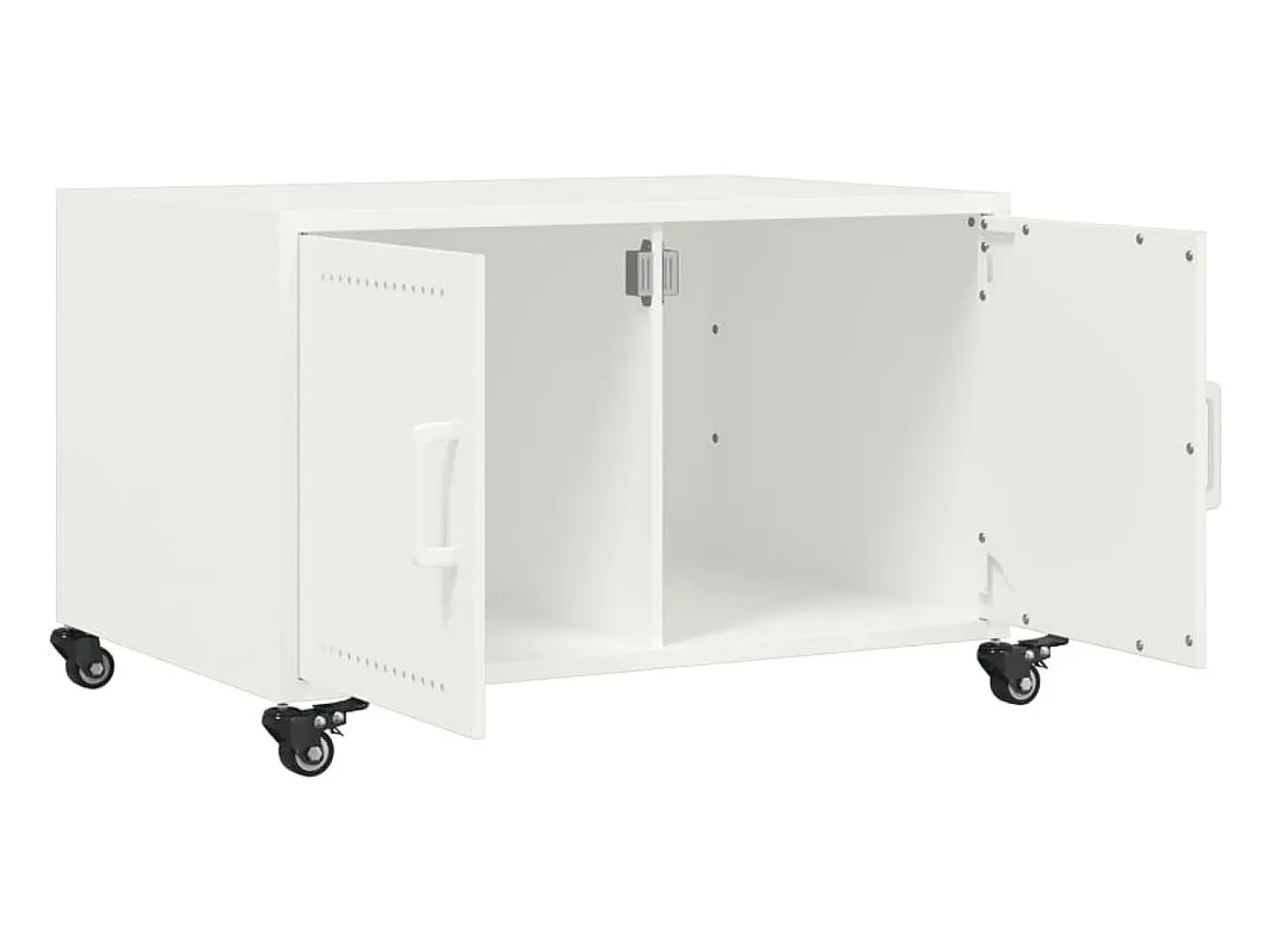 Sale vidaxl Mesa de centro 68x50x43,5 cm aço Branco