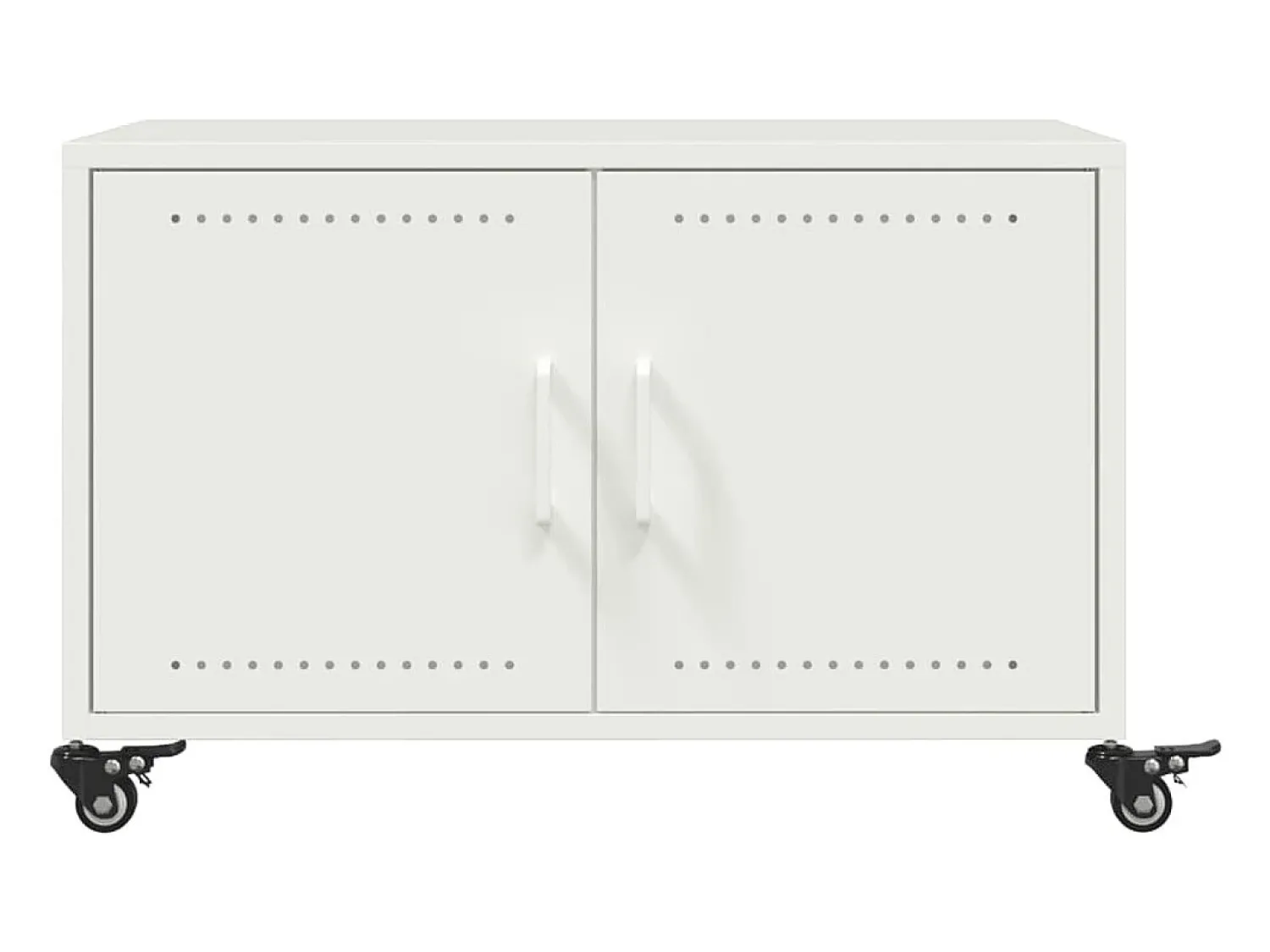 Sale vidaxl Mesa de centro 68x50x43,5 cm aço Branco