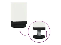 Mesa De Centro|vidaxl Mesa de centro 68x50x50,5 cm aço Branco