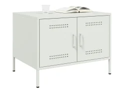 Mesa De Centro|vidaxl Mesa de centro 68x50x50,5 cm aço Branco
