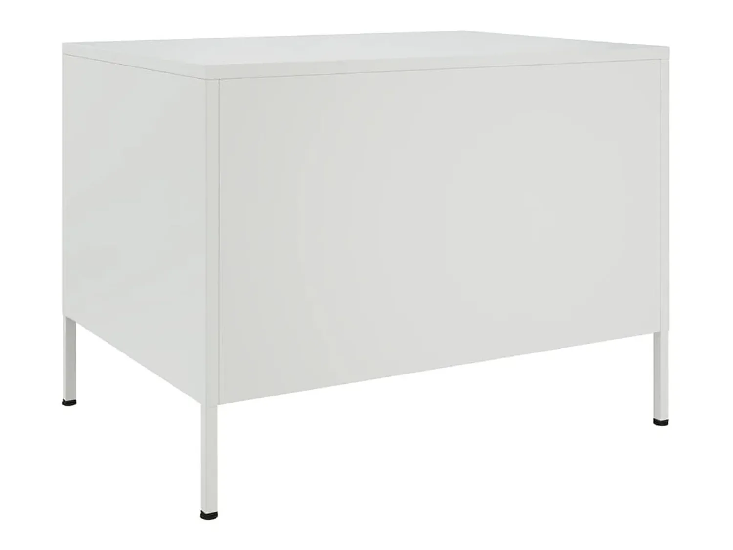 Mesa De Centro|vidaxl Mesa de centro 68x50x50,5 cm aço Branco