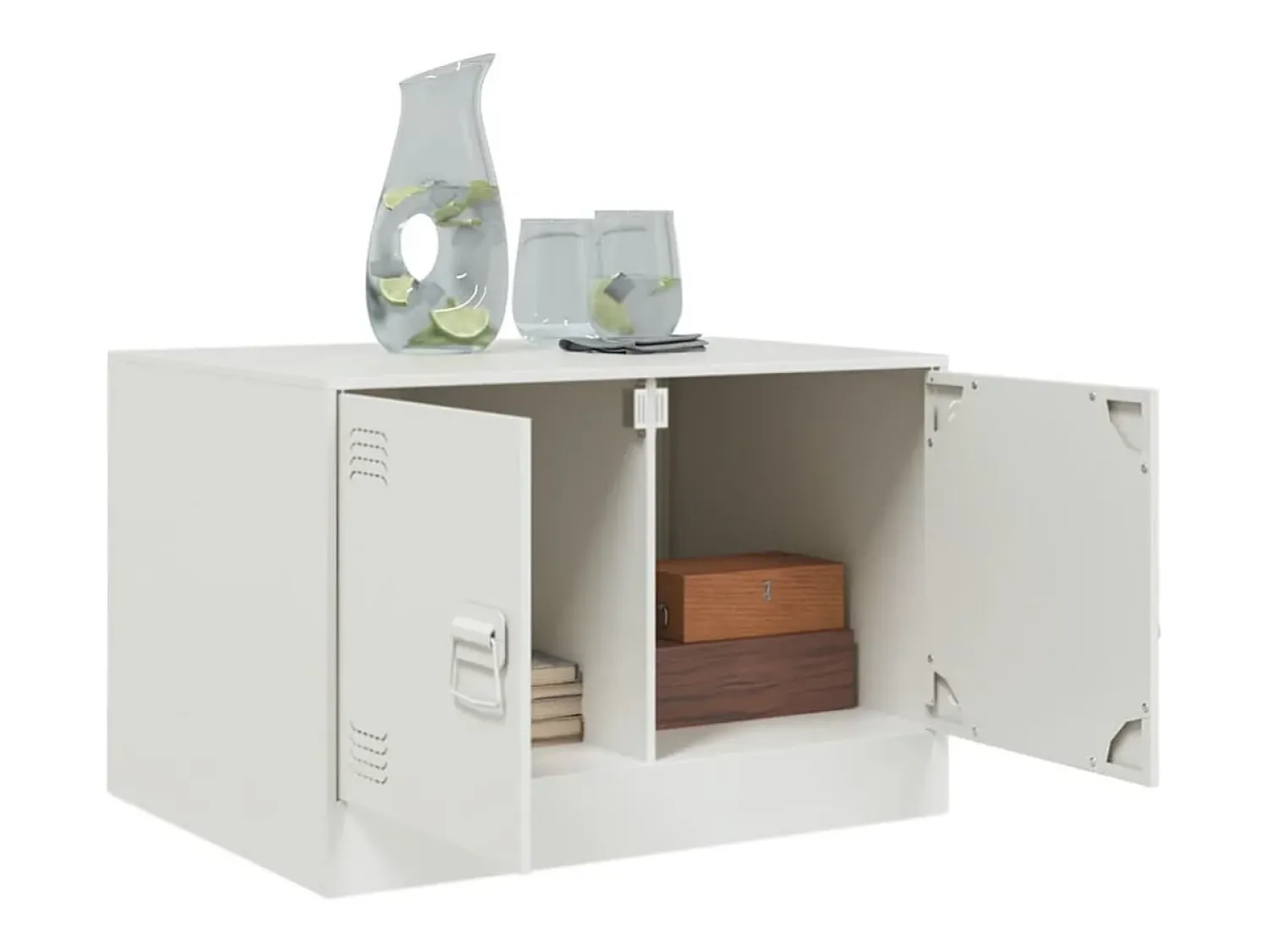 Mesa de centro 67x50x44 cm aço PT889248^ Mesa De Centro