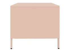 Best vidaxl Mesa de centro 101,5x50x43,5 cm aço laminado a frio Rosa