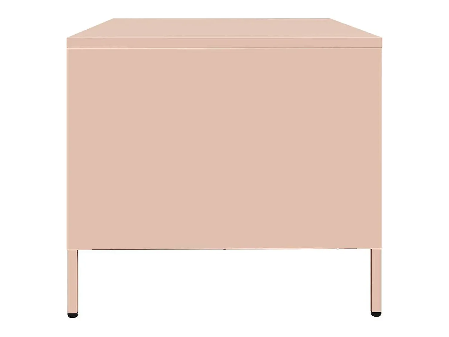 Best vidaxl Mesa de centro 101,5x50x43,5 cm aço laminado a frio Rosa