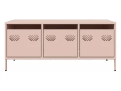 Best vidaxl Mesa de centro 101,5x50x43,5 cm aço laminado a frio Rosa