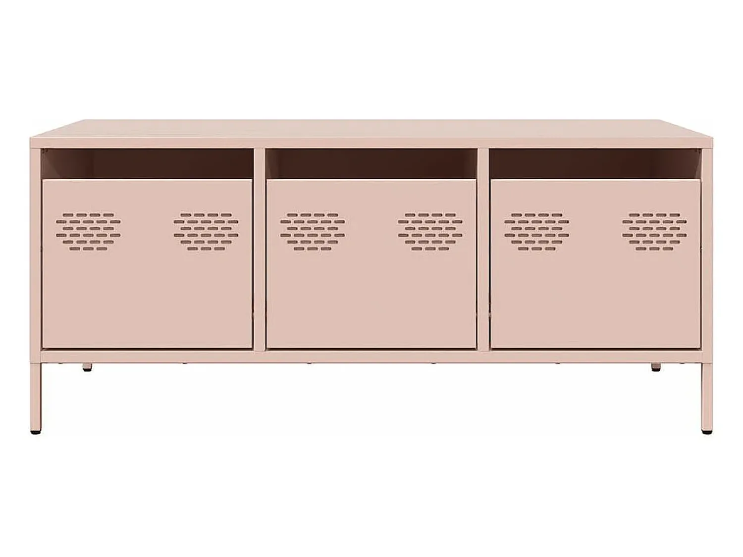 Best vidaxl Mesa de centro 101,5x50x43,5 cm aço laminado a frio Rosa