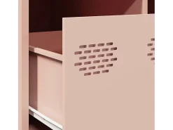 Best vidaxl Mesa de centro 101,5x50x43,5 cm aço laminado a frio Rosa