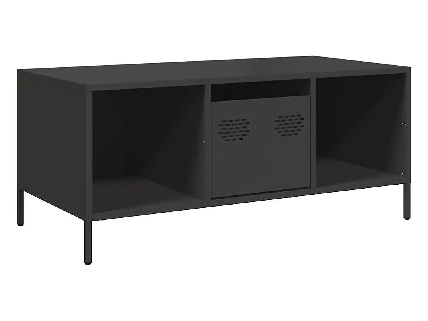 vidaxl Mesa de centro 101,5x50x43,5 cm aço laminado a frio^ Mesa De Centro