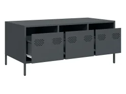 Mesa De Centro|vidaxl Mesa de centro 101,5x50x43,5 cm aço laminado a frio antracite Cinza antracite
