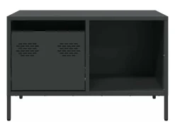 Mesa De Centro|vidaxl Mesa de centro 68,5x50x43,5 cm aço laminado a frio Preto