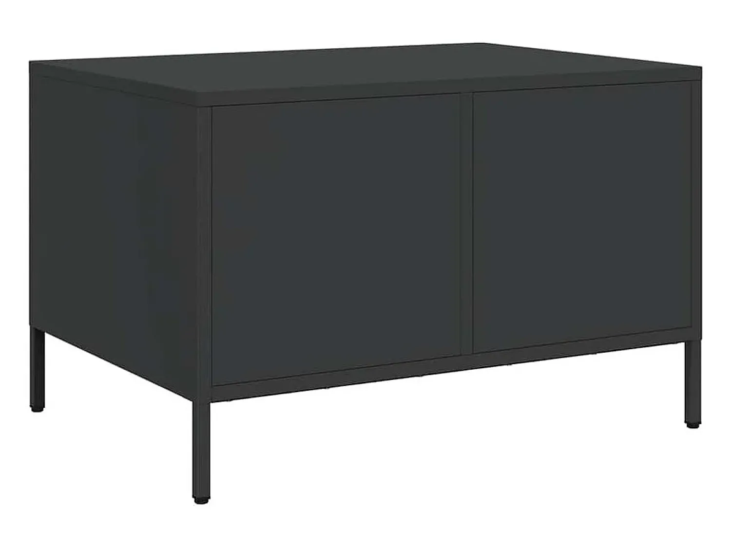 Mesa De Centro|vidaxl Mesa de centro 68,5x50x43,5 cm aço laminado a frio Preto