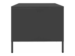 Mesa De Centro|vidaxl Mesa de centro 68,5x50x43,5 cm aço laminado a frio Preto