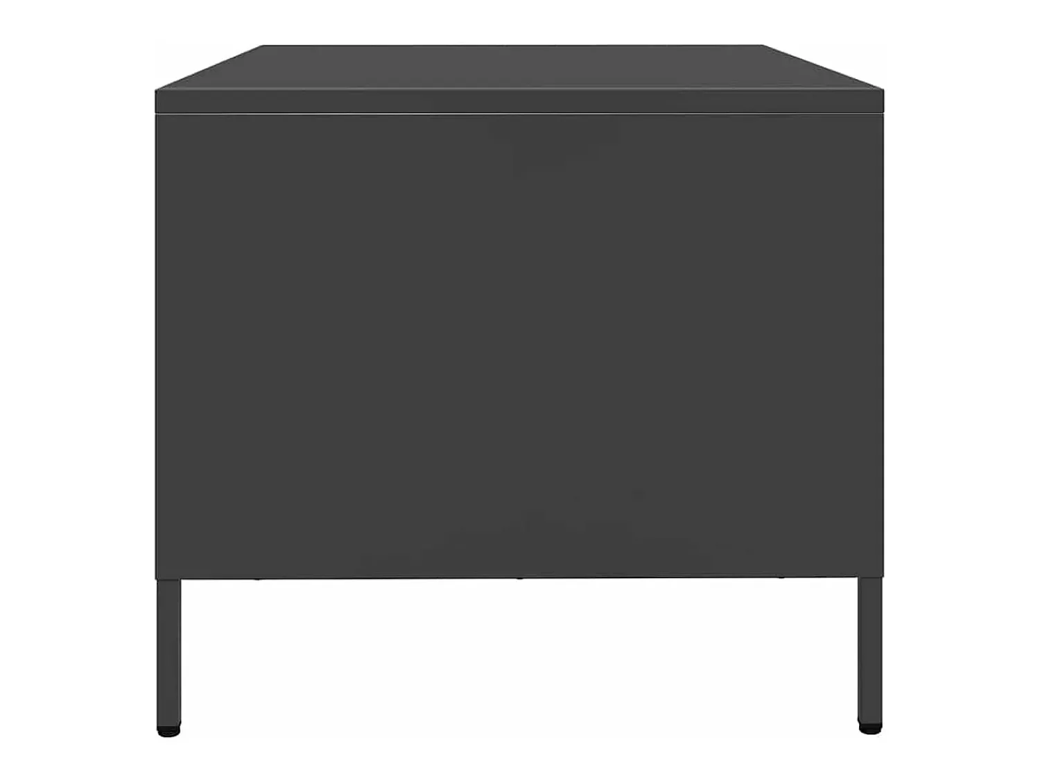 Mesa De Centro|vidaxl Mesa de centro 68,5x50x43,5 cm aço laminado a frio Preto