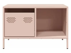 Mesa De Centro|vidaxl Mesa de centro 68,5x50x43,5 cm aço laminado a frio Rosa