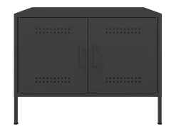 Mesa De Centro*vidaxl Mesa de centro 68x50x50,5 cm aço Preto