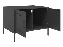 Mesa De Centro*vidaxl Mesa de centro 68x50x50,5 cm aço Preto