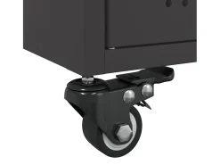 Mesa De Centro*vidaxl Mesa de centro 68x50x43,5 cm aço Preto
