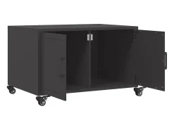 Mesa De Centro*vidaxl Mesa de centro 68x50x43,5 cm aço Preto