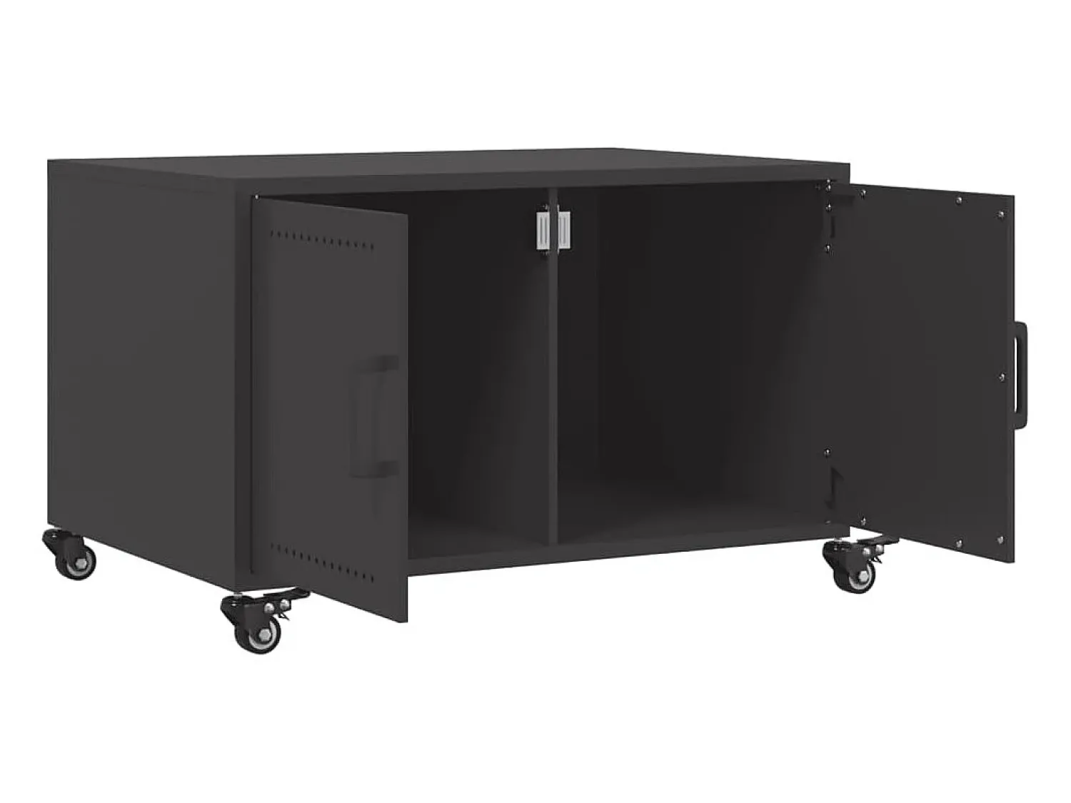 Mesa De Centro*vidaxl Mesa de centro 68x50x43,5 cm aço Preto