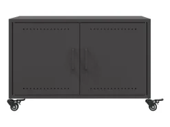 Mesa De Centro*vidaxl Mesa de centro 68x50x43,5 cm aço Preto