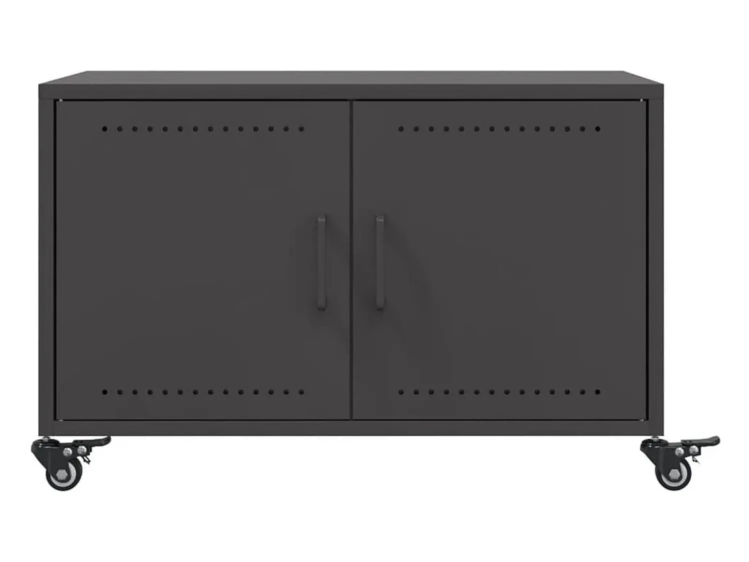 Mesa De Centro*vidaxl Mesa de centro 68x50x43,5 cm aço Preto