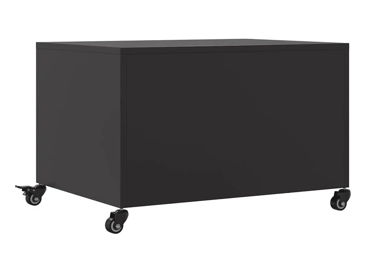 Mesa De Centro*vidaxl Mesa de centro 68x50x43,5 cm aço Preto