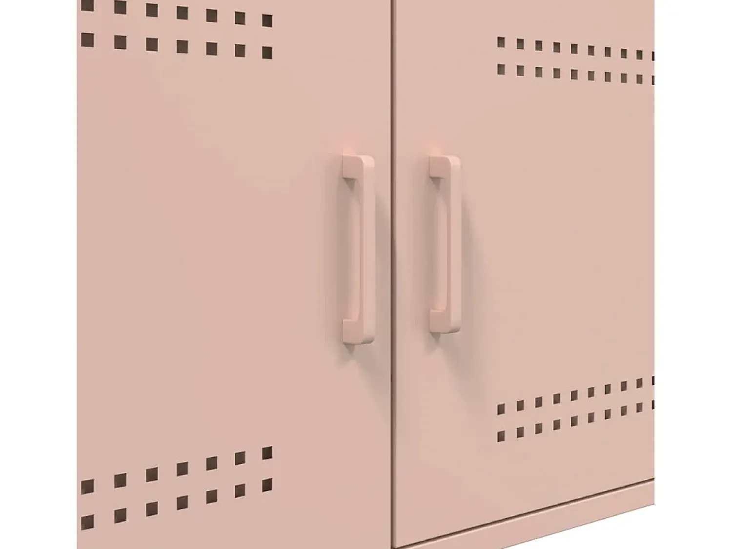 Outlet vidaxl Mesa de centro 68x50x50,5 cm aço Rosa