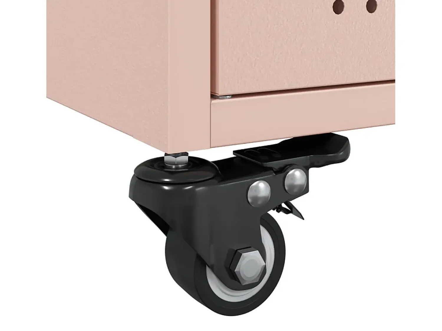 Outlet vidaxl Mesa de centro 68x50x43,5 cm aço Rosa