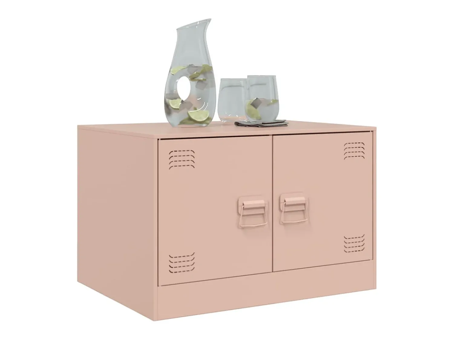 Mesa de centro 67x50x44 cm aço PT570108^ Mesa De Centro