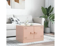 Mesa de centro 67x50x44 cm aço PT570108^ Mesa De Centro
