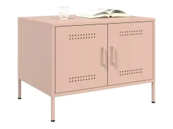 Mesa De Centro| Mesa de centro 68x50x50,5 cm aço PT260048 Rosa