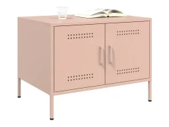 Mesa De Centro| Mesa de centro 68x50x50,5 cm aço PT260048 Rosa