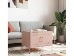 Mesa De Centro| Mesa de centro 68x50x50,5 cm aço PT260048 Rosa