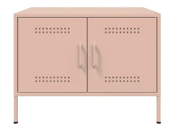 Mesa De Centro| Mesa de centro 68x50x50,5 cm aço PT260048 Rosa
