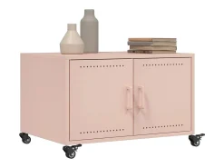 Mesa De Centro* Mesa de centro 68x50x43,5 cm aço PT252410 Rosa
