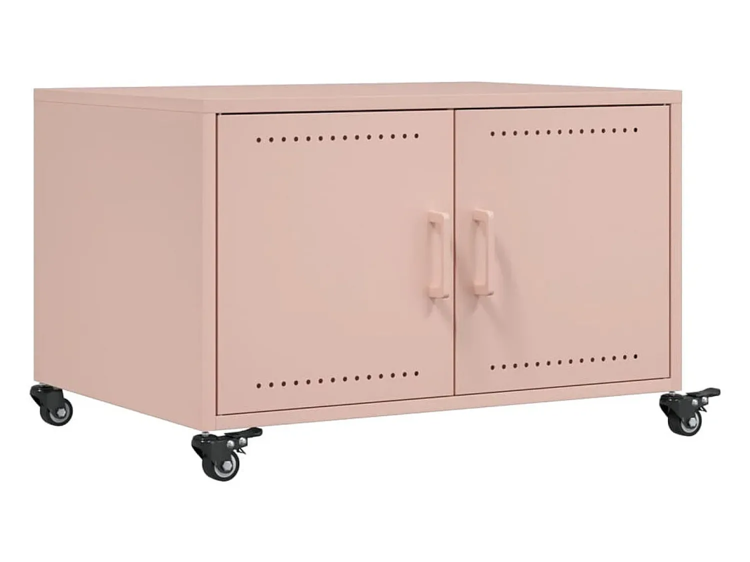 Mesa De Centro* Mesa de centro 68x50x43,5 cm aço PT252410 Rosa