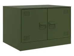 Mesa de centro 67x50x44 cm aço azeitona PT662014^ Mesa De Centro
