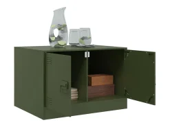 Mesa de centro 67x50x44 cm aço azeitona PT662014^ Mesa De Centro