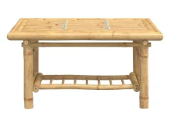 Mesa De Centro| Mesa de centro 70x45x36 cm bambu PT427290 Castanho