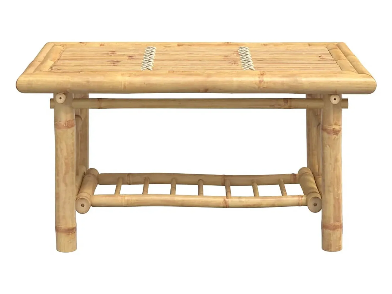 Mesa De Centro| Mesa de centro 70x45x36 cm bambu PT427290 Castanho