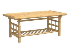 Mesa De Centro|vidaxl Mesa de centro 110x55x45 cm bambu Natural claro