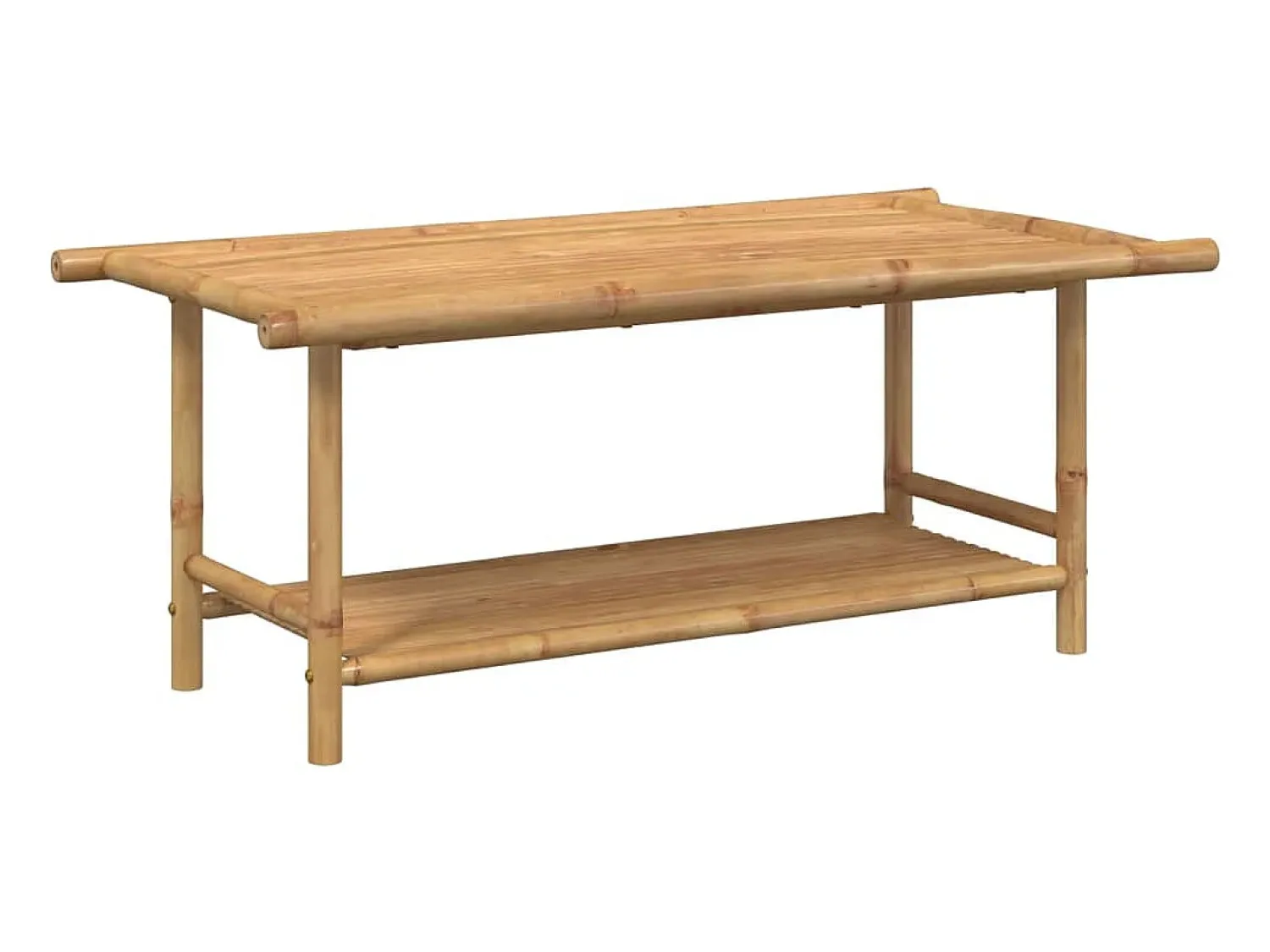 Mesa De Centro| Mesa de centro 110x55x45 cm bambu PT978203 Castanho