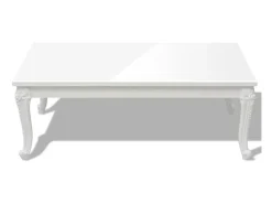 Mesa De Centro* Mesa de centro 115x65x42 cm brilhante PT950430 Branco