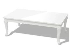 Mesa De Centro* Mesa de centro 115x65x42 cm brilhante PT950430 Branco
