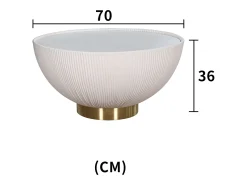 Mesa de centro 70x36x70 cm branca modig m68^ Mesa De Centro